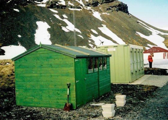 A Greens Craftsman shed on South Georgia Island