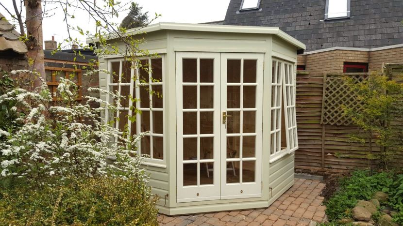 7ft x 7ft (2.1m x 2.1m). Georgian windows. Painted finish. Deeper glazing.